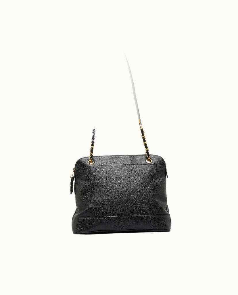 Chanel Chanel Triple CC Caviar Shoulder Bag in Black