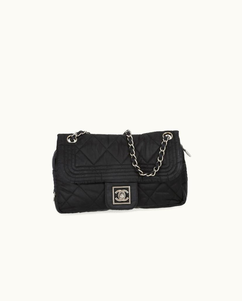 Chanel Chanel Sport Line Single Flap Shoulder Bag In Black