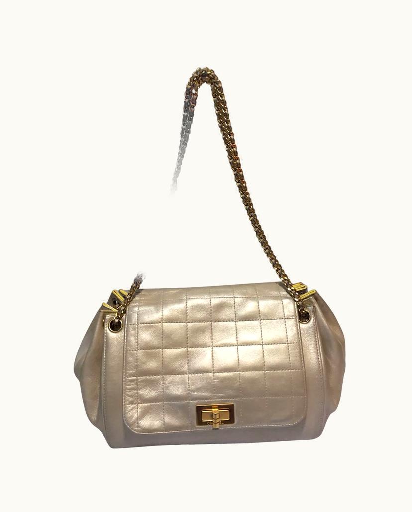 Chanel Chanel Women's Flap Bag In Metallic Finish