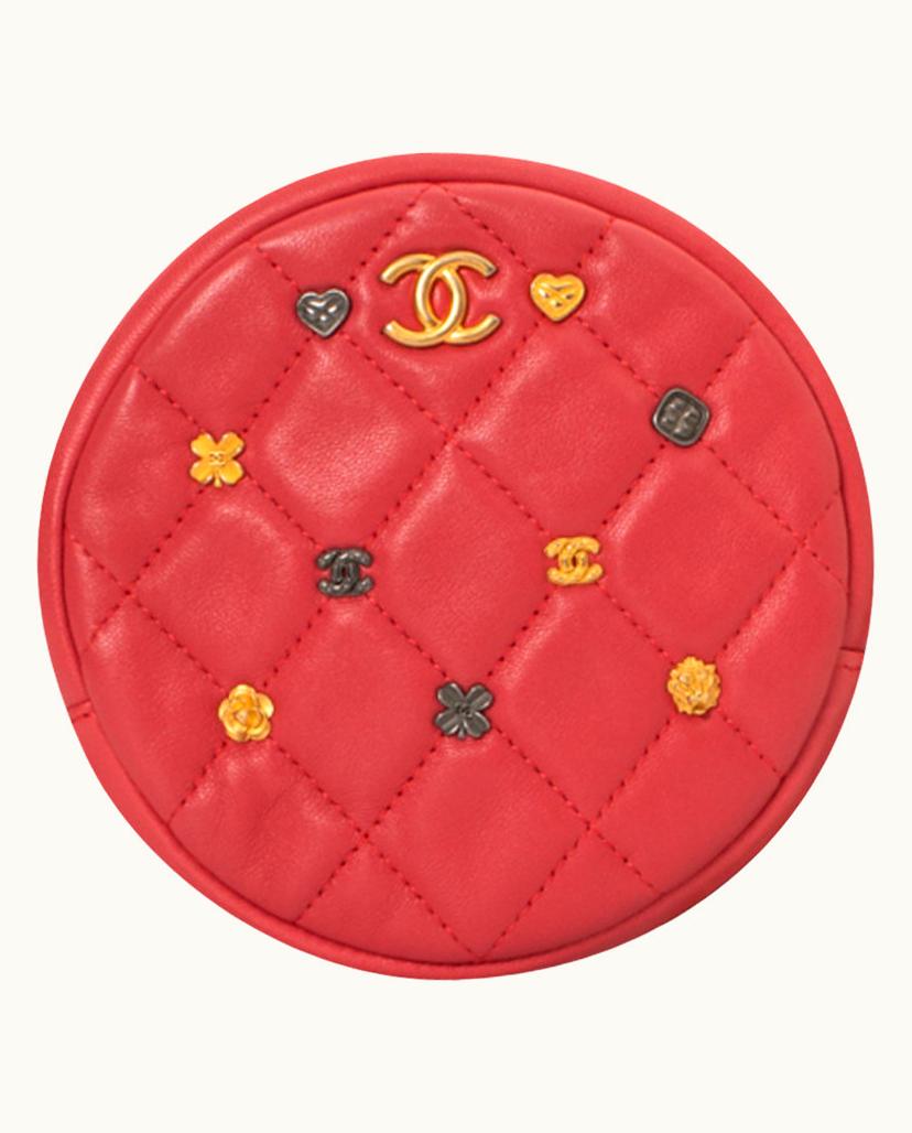 Chanel CHANEL Vanity Women's Shoulder Bag Leather In Orange