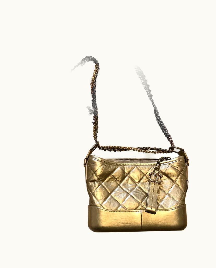 Chanel Chanel GABRIELLE Small Shoulder Bag Gold