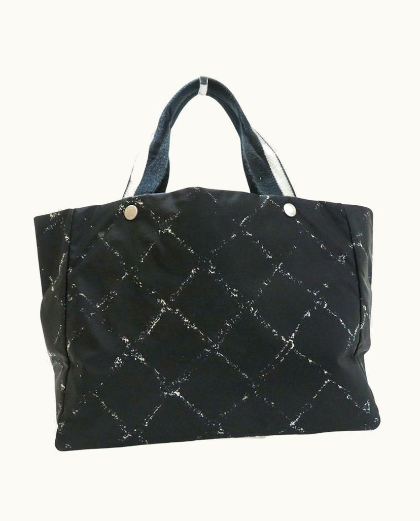 Chanel Chanel Travel Line Nylon Tote Bag in Black