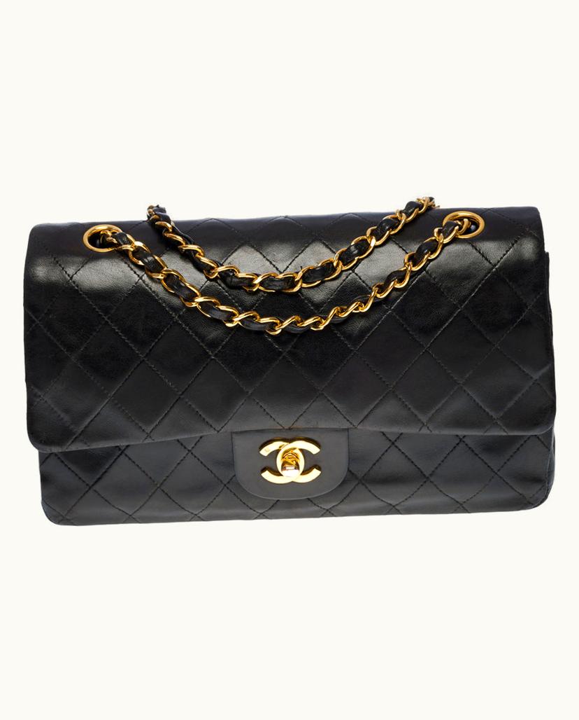 Chanel Chanel Timeless Medium 25cm Flap Bag Quilted Lambskin Black