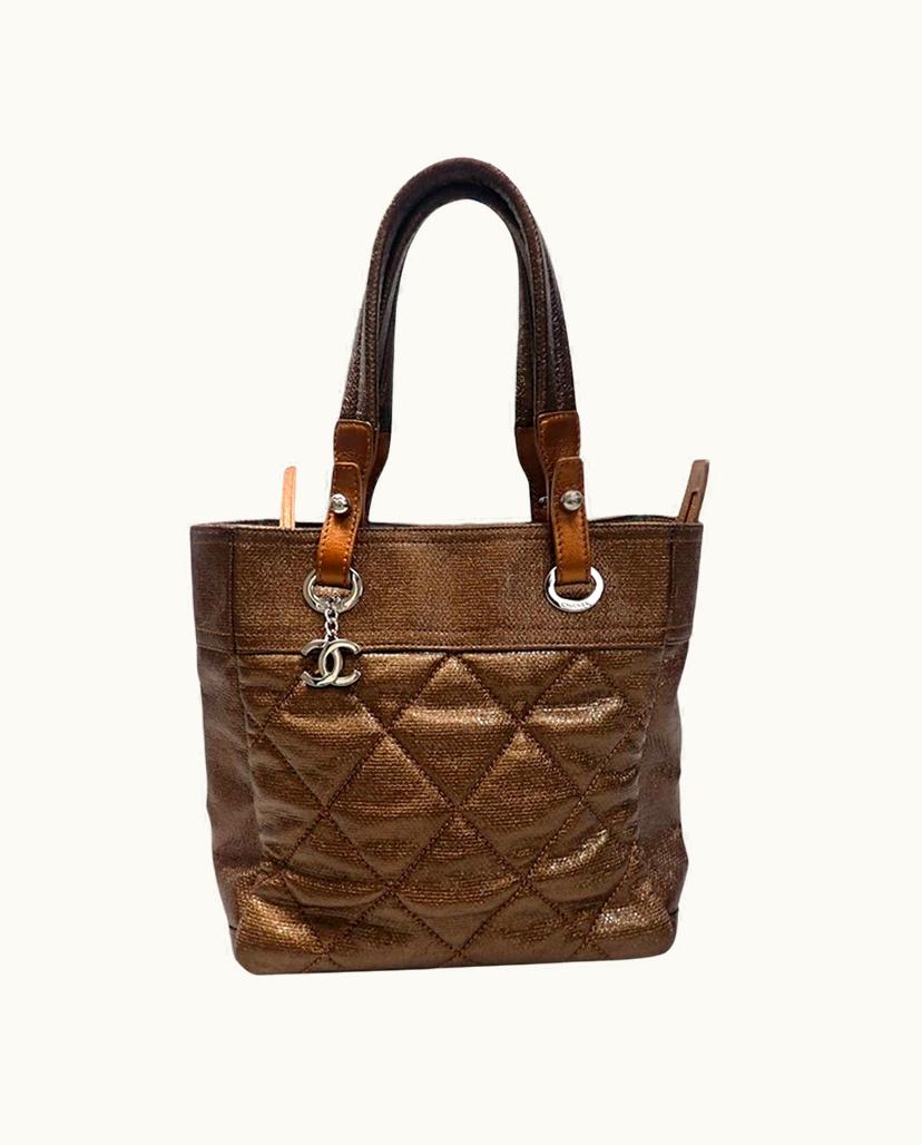 Chanel Chanel Women's Paris Biarritz Tote Canvas In Brown