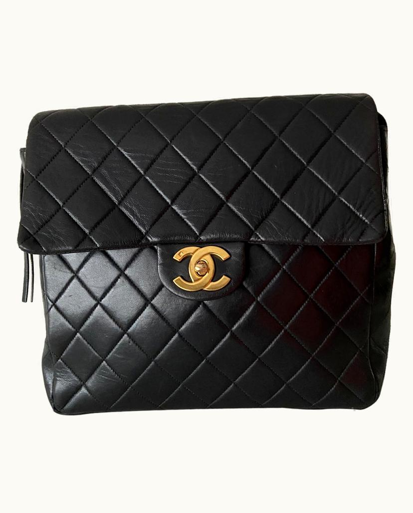 Chanel Chanel Women's Backpack Chain Leather In Black