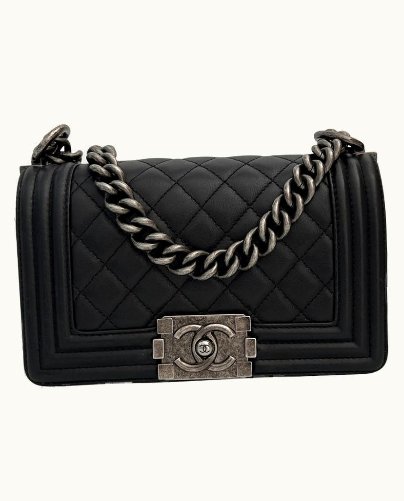 Chanel Chanel Boy Bag Leather Black Classic