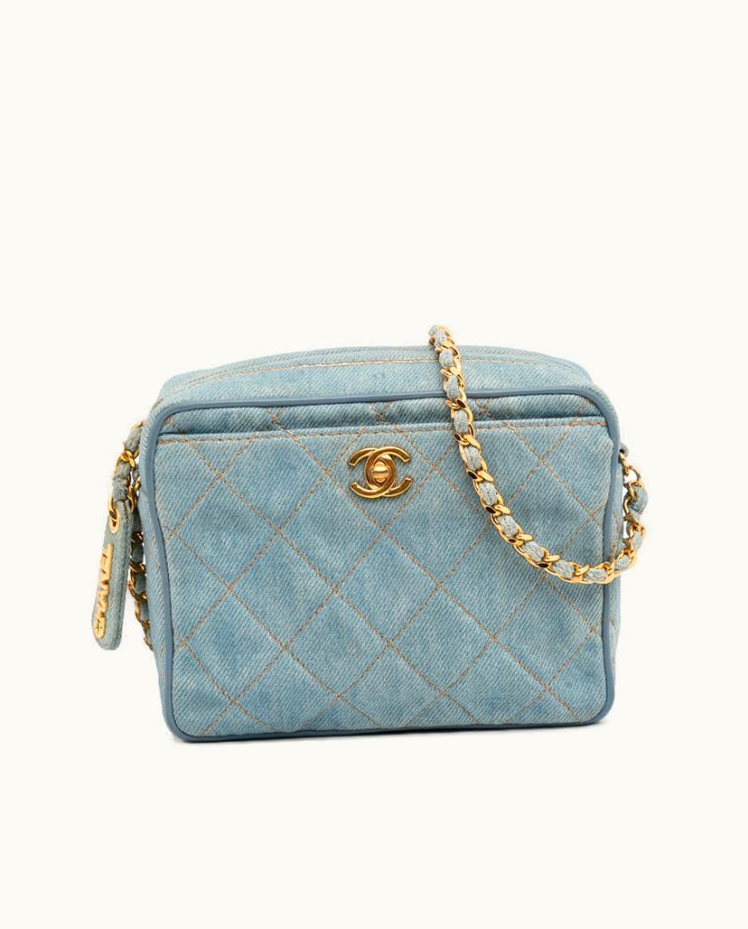 Chanel Chanel CC Denim Crossbody Bag Blue