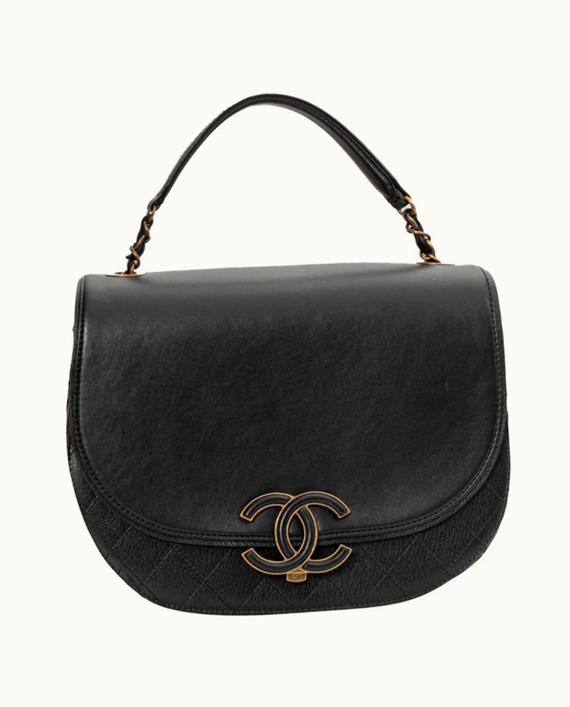 Chanel CHANEL Luxury Shoulder Bag Black Leather