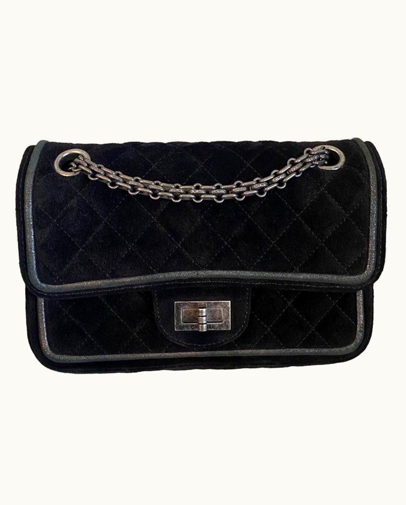 Chanel Chanel Women's 2.55 Suede In Black