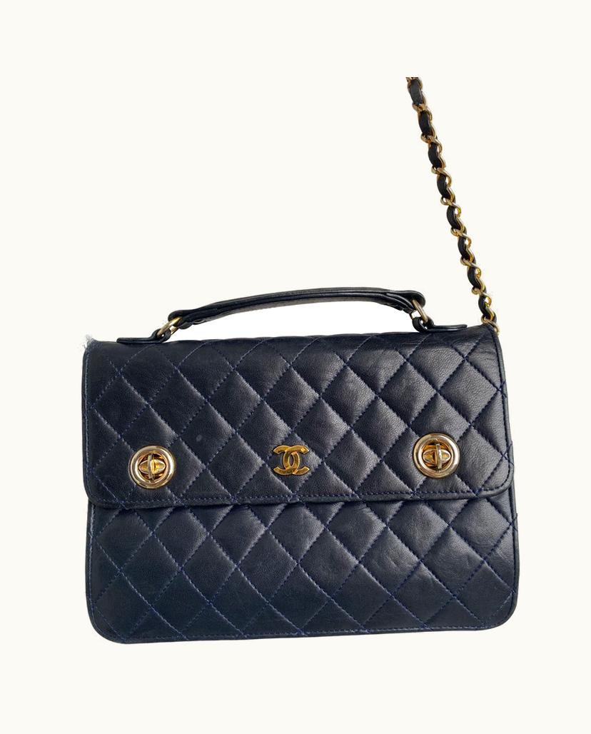 Chanel Chanel Rare Edition Lambskin Flap Bag in Dark Blue