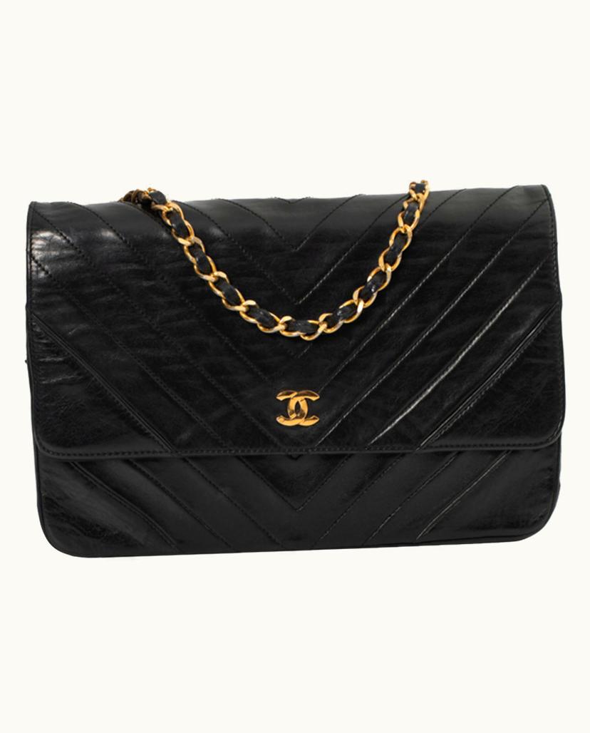 Chanel Chanel Timeless Classic Leather Crossbody Bag in Black
