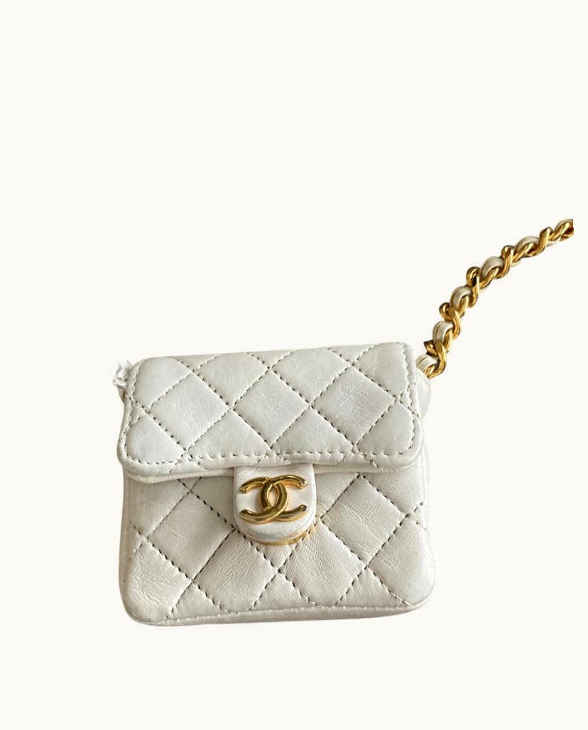 Chanel Chanel Micro Mini Crossbody Bag Beige