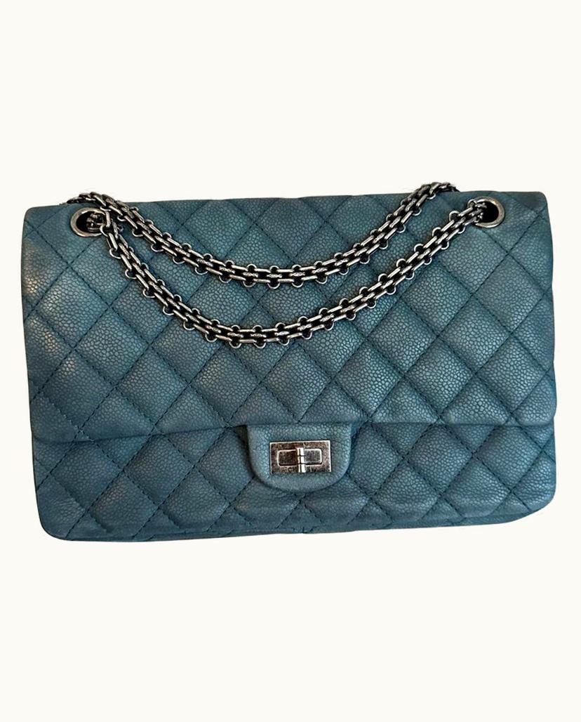 Chanel Chanel Women's Flap Bag Suede In Blue