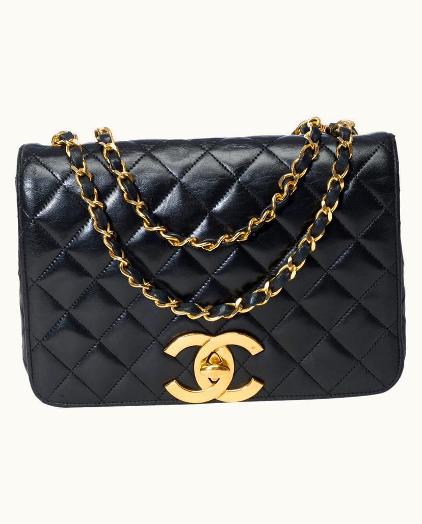 Chanel Chanel Classique Sac Quilted Leather Shoulder Bag Black