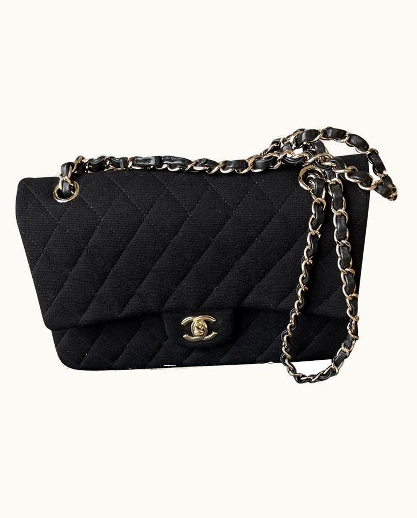 Chanel Chanel Women's Flap Bag Jersey In Black