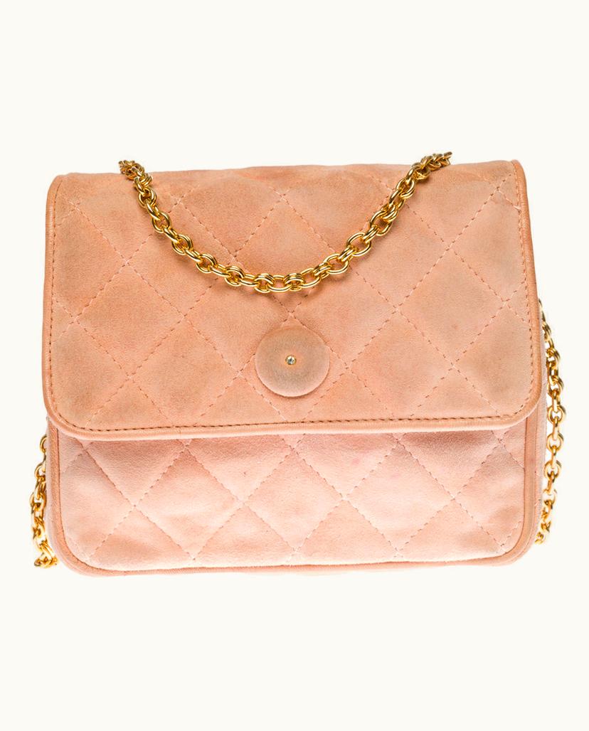 Chanel Chanel Women's Flap Bag Suede In Pink