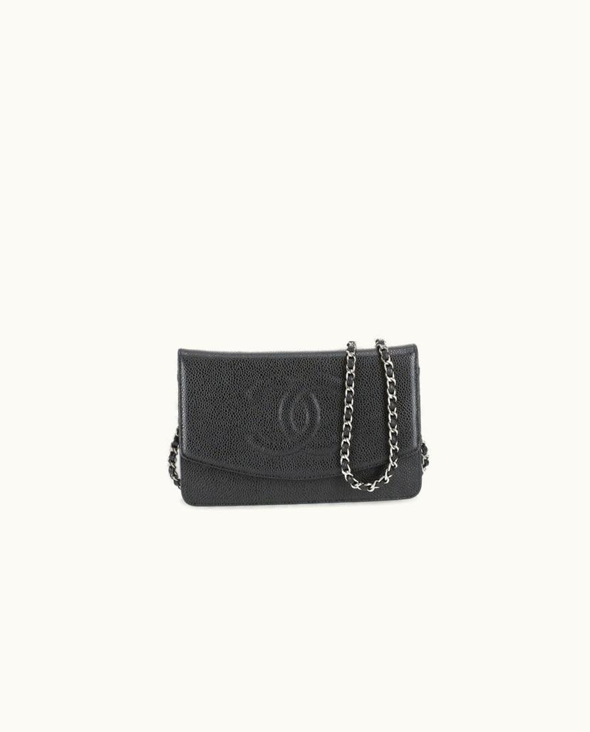 Chanel Chanel Wallet On Chain Caviar Leather Black