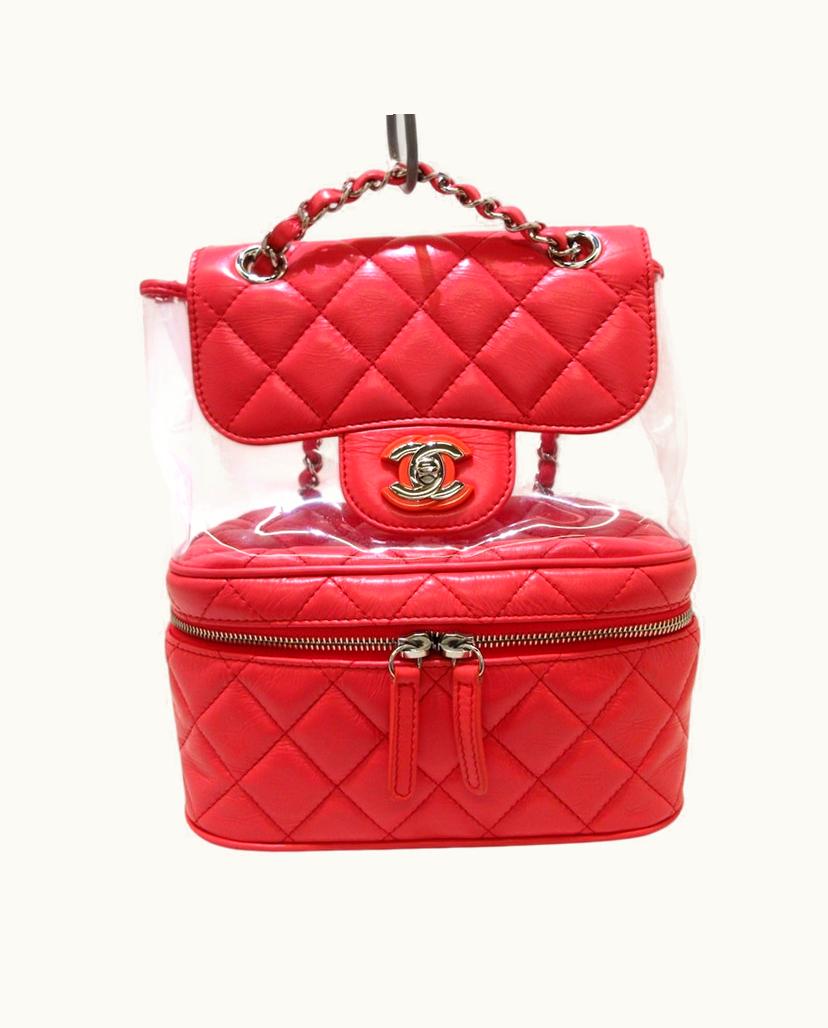 Chanel Chanel Women's Backpack Leather In Fuchsia