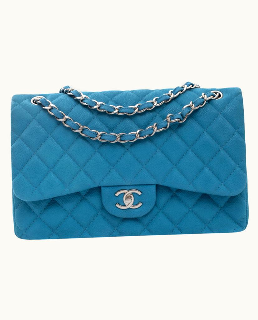 Chanel Chanel Timeless Classic Leather Shoulder Bag Blue
