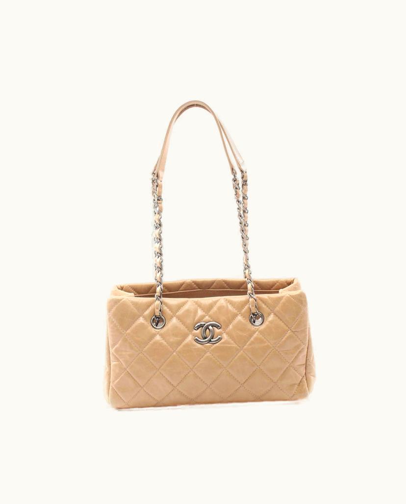 Chanel Chanel Matelasse Shoulder Bag In Beige
