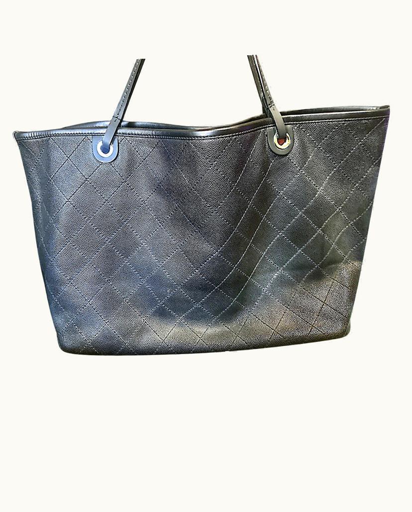 Chanel Chanel Shopping Fever Extra-Large Tote Bag Black Calfskin