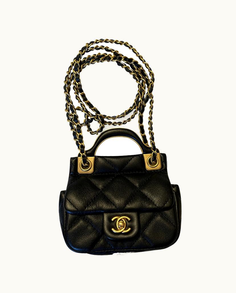 Chanel Chanel Classic Flap Shoulder Bag Black Lambskin