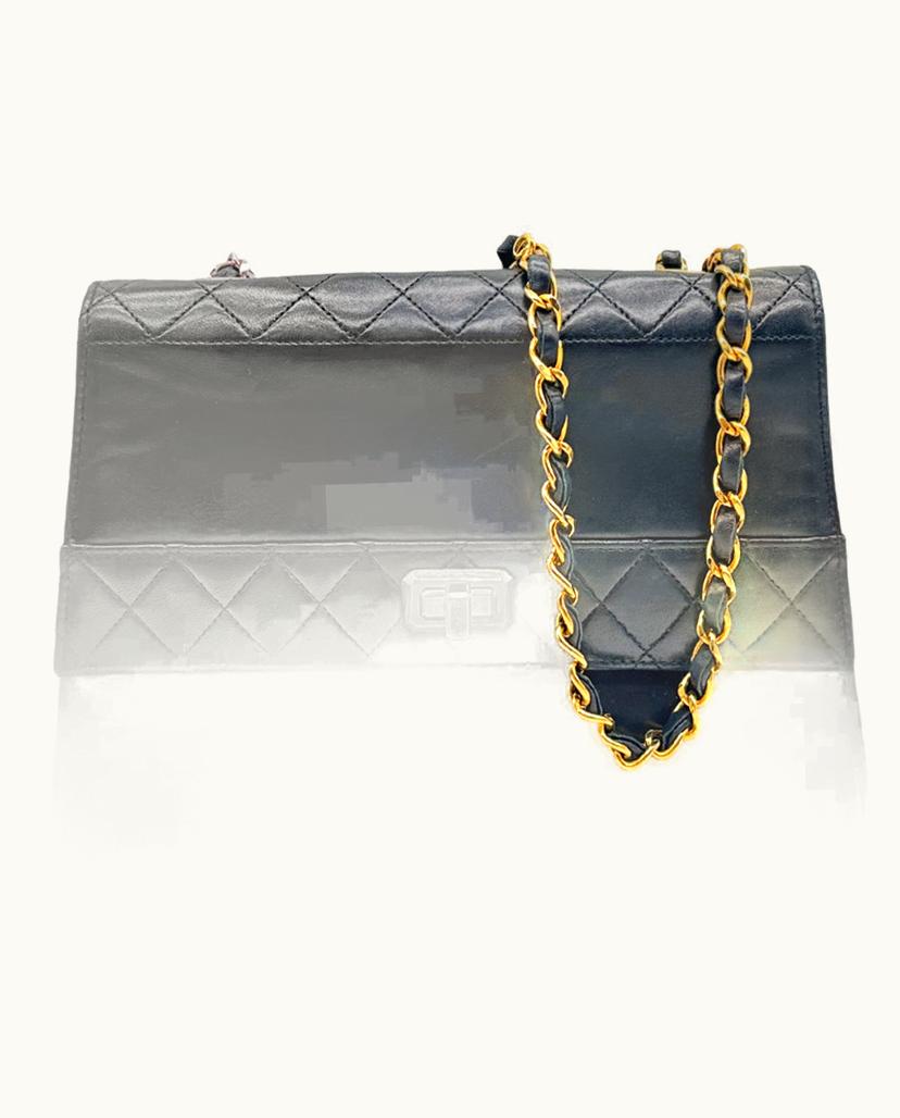 Chanel Chanel Classic Flap Bag Lambskin Shoulder Bag Black