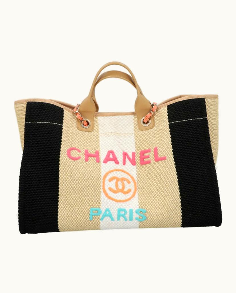 Chanel Chanel Deauville Limited Edition Shopper Black-Beige-Pink