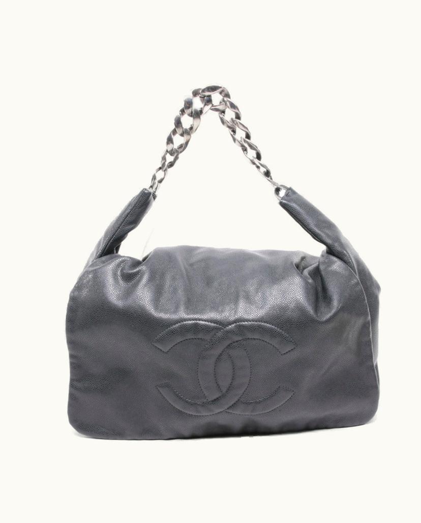 Chanel Chanel 13043999 Women's Shoulder Bag Leather in Anthracite