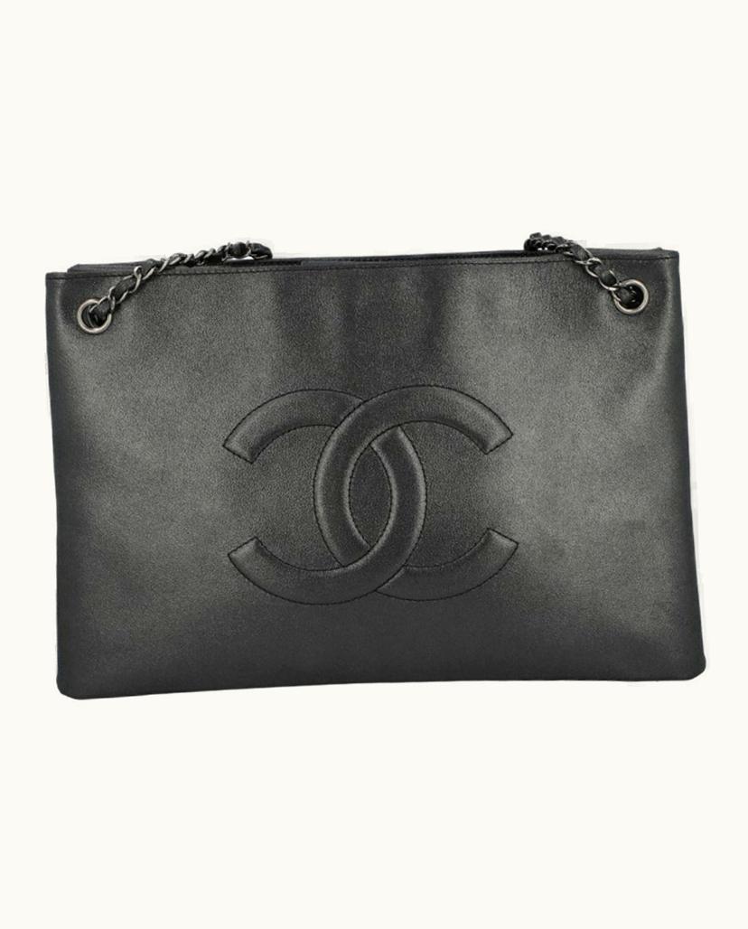 Chanel Chanel 2016 Classic Quilted Shopper Anthracite