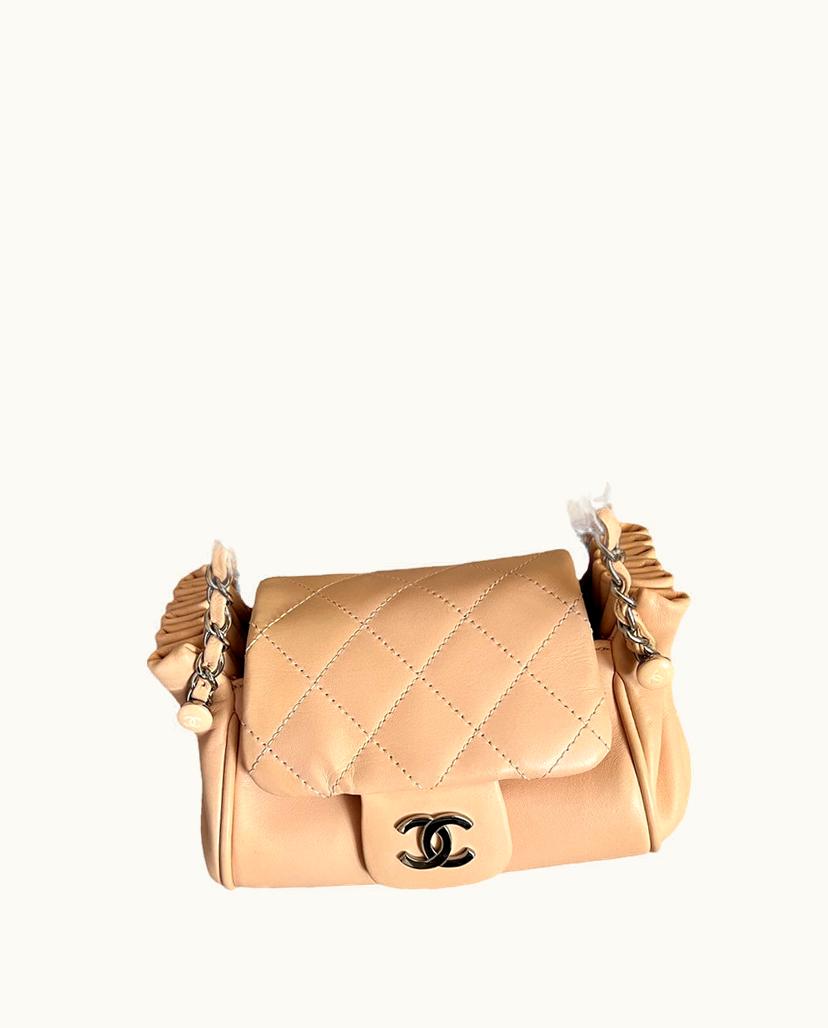 Chanel Chanel Classic Flap Bag Lambskin Beige