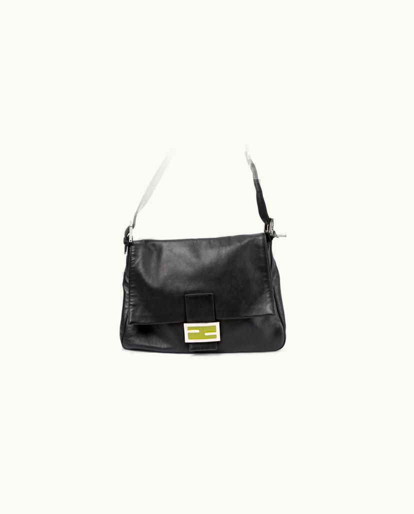 Fendi Fendi Women's Mama Baguette Leather in Black and Green