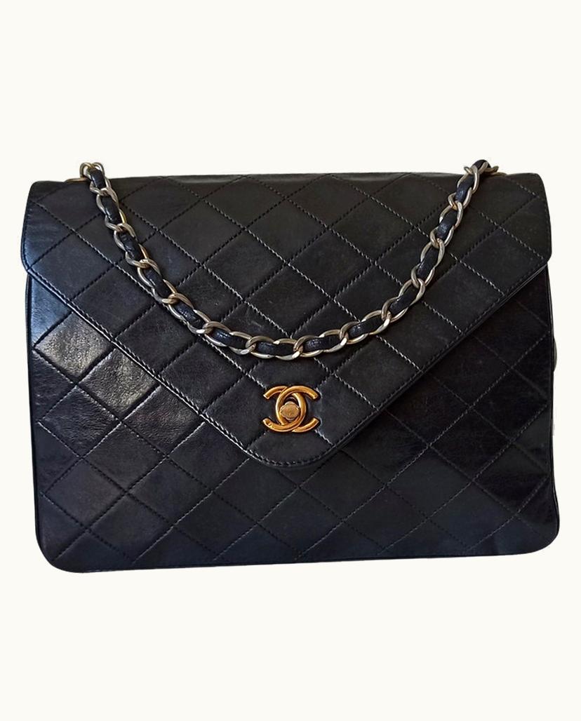Chanel Chanel Timeless Shoulder Bag Leather In Authentic Black