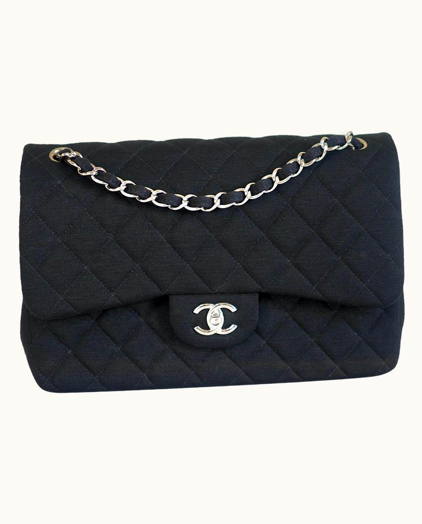 Chanel Chanel Women's Classic Flap Bag Jersey In Black
