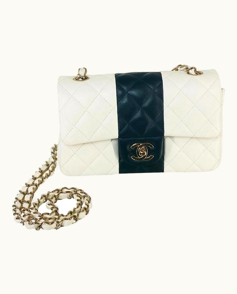 Chanel Chanel Timeless Classic Shoulder Bag Leather Black/White Gold/Rose 2021/2022