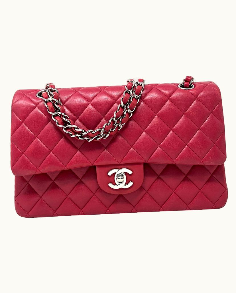 Chanel Chanel Women's Classic Flap Bag Medium Leather In Pink