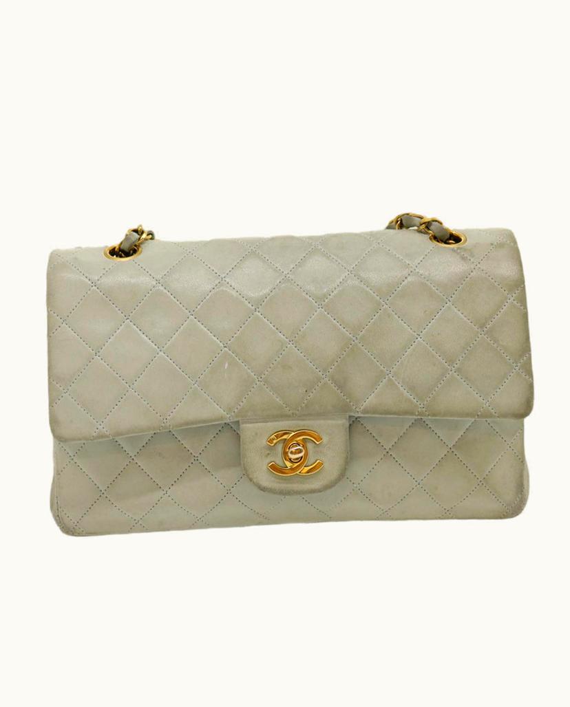 Chanel Chanel Timeless Shoulder Bag Leather In Light Blue