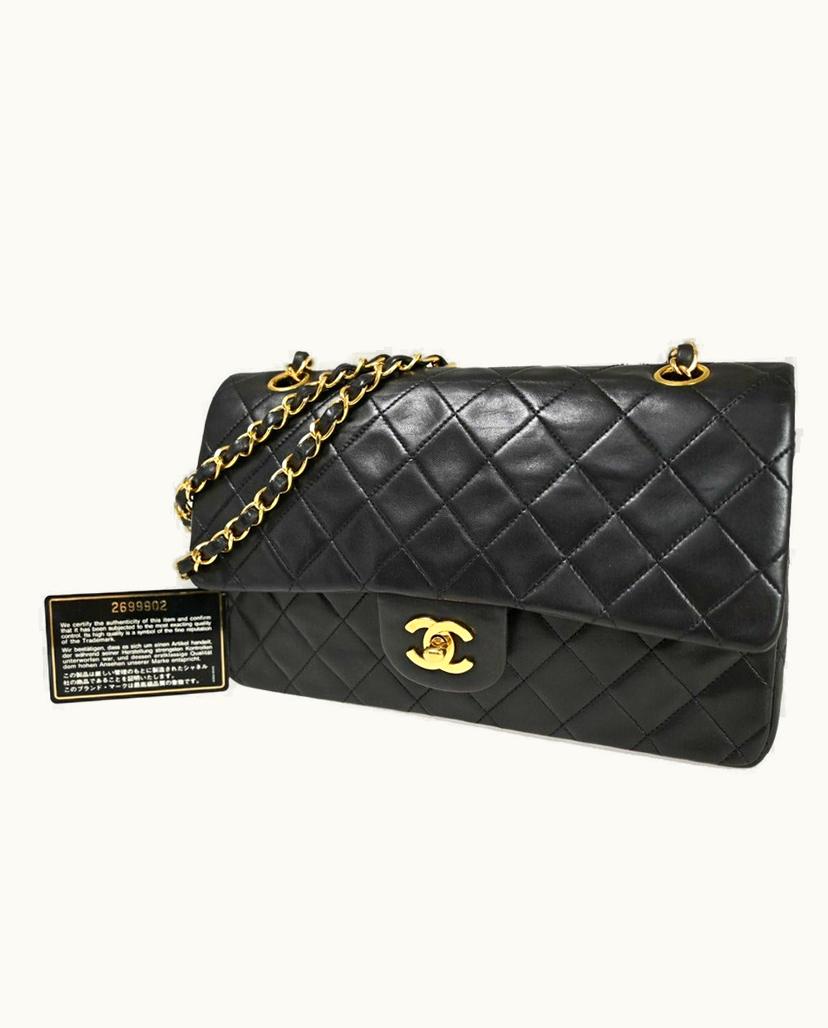 Chanel CHANEL Matelasse 23 Shoulder Bag Black Leather