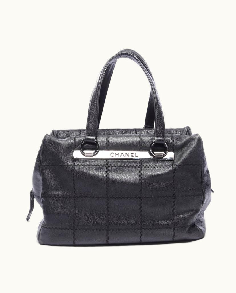 Chanel Chanel Lax Bowler Bag Handbag Caviar Leather in Black