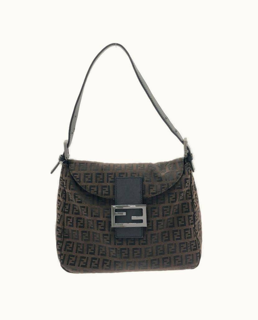 Fendi Fendi Mamma Baguette Canvas Brown Luxury Shoulder Bag