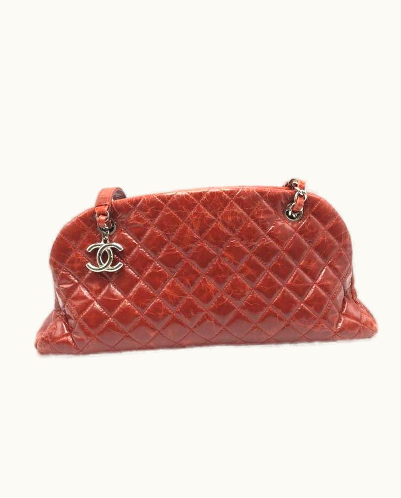 Chanel Chanel Mademoiselle Bag Women's Leather Red