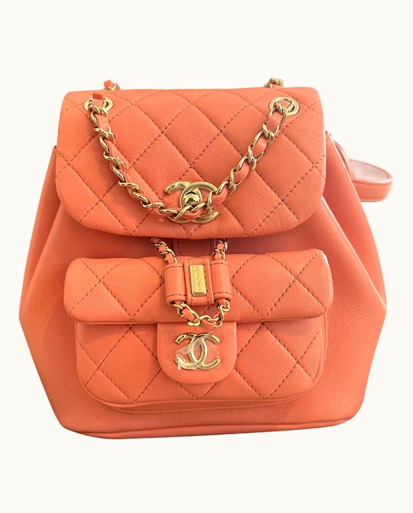 Chanel Chanel Women's Backpack Leather In Pink