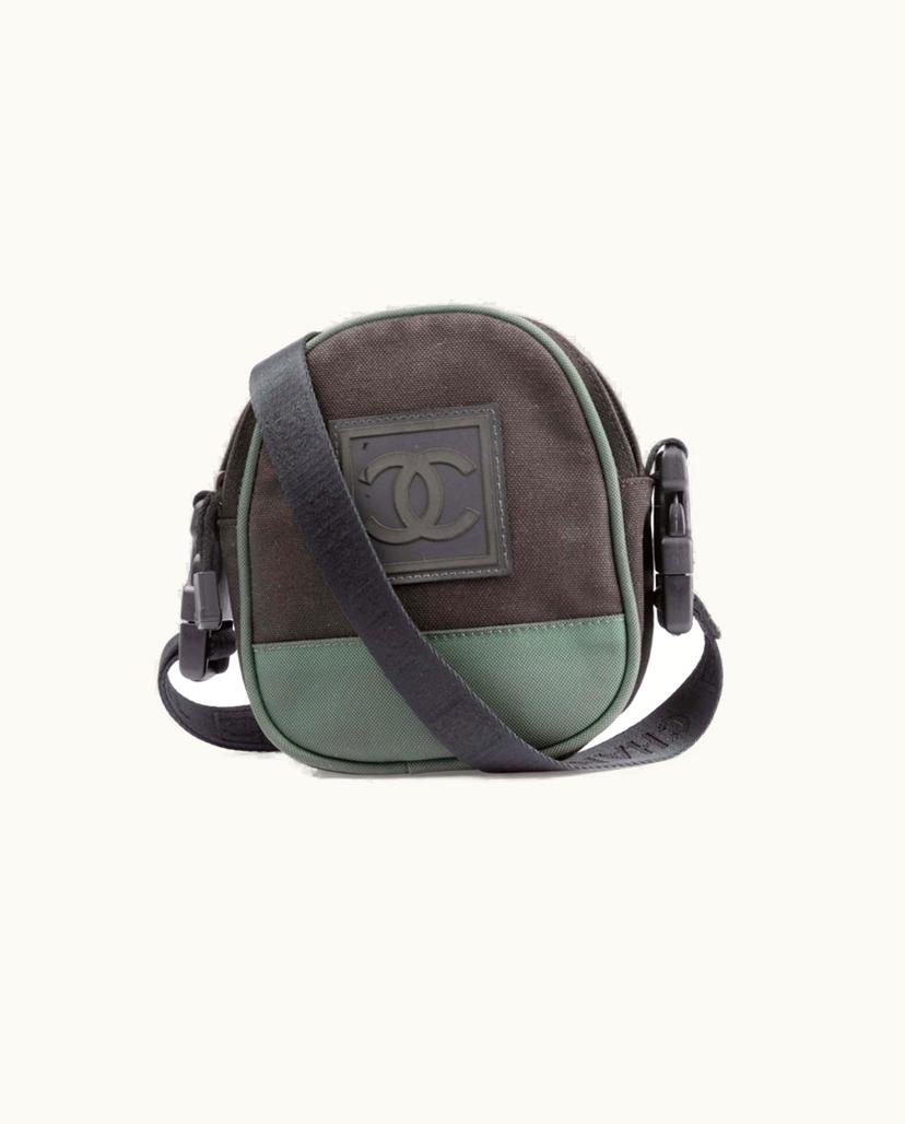 Chanel Chanel Sports Line Mini Crossbody Bag Green Black