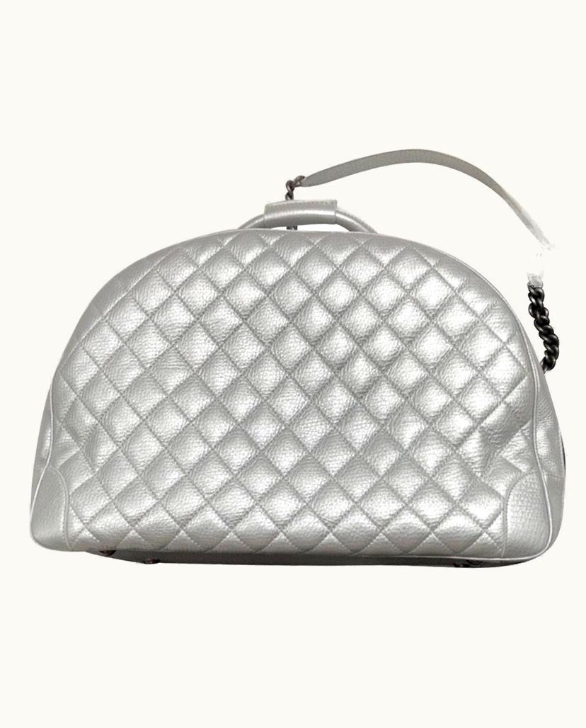 Chanel Chanel Rue Cambon Leather Tote Bag Silvery