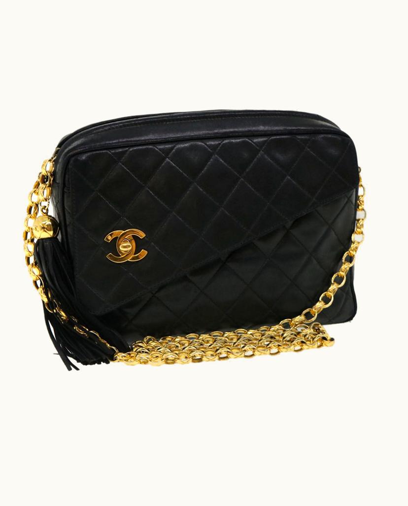 Chanel Chanel Camera Bag Leather In Black