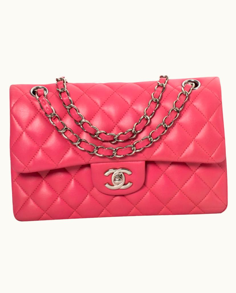 Chanel Chanel Timeless Flap Bag Leather Pink