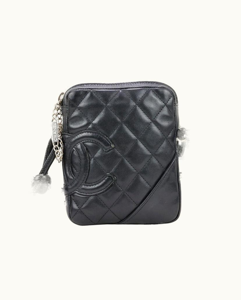 Chanel Chanel Cambon Crossbody Bag Leather Black