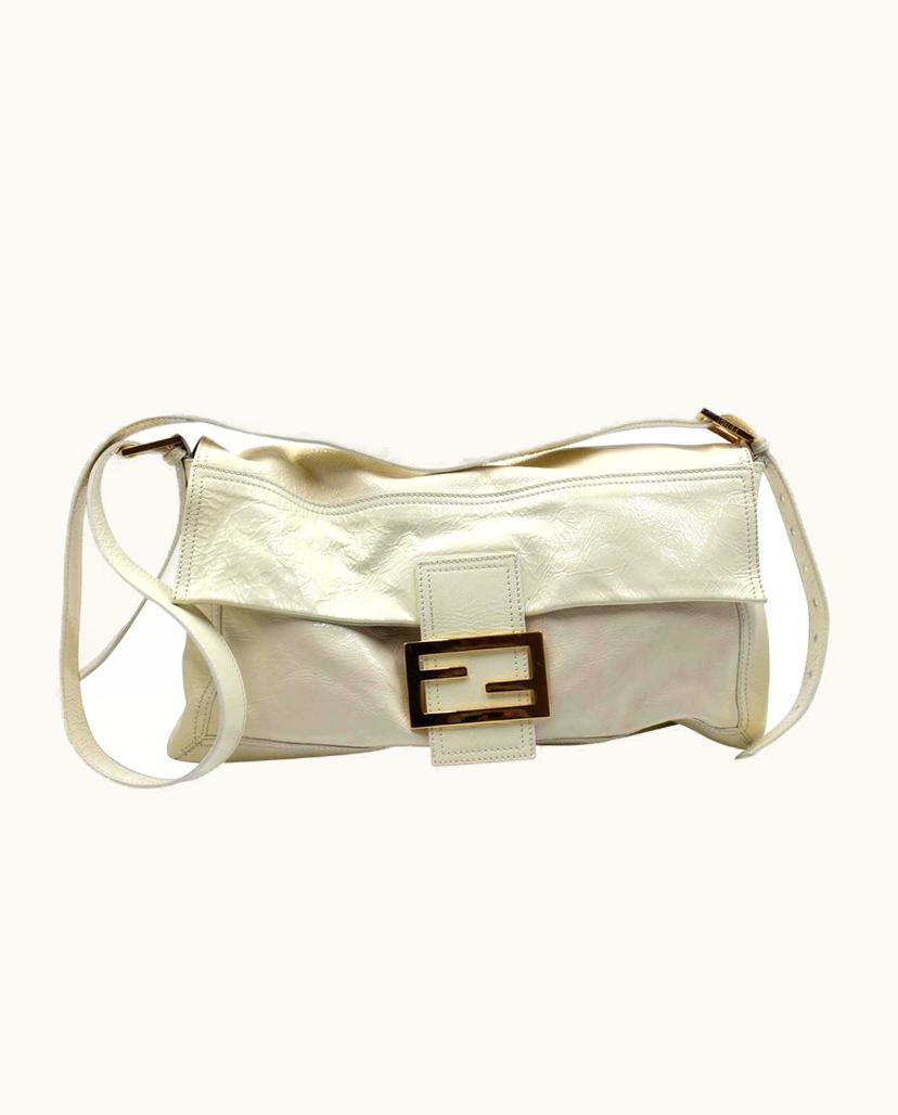 Fendi Fendi Women's Baguette Bag Leather In White