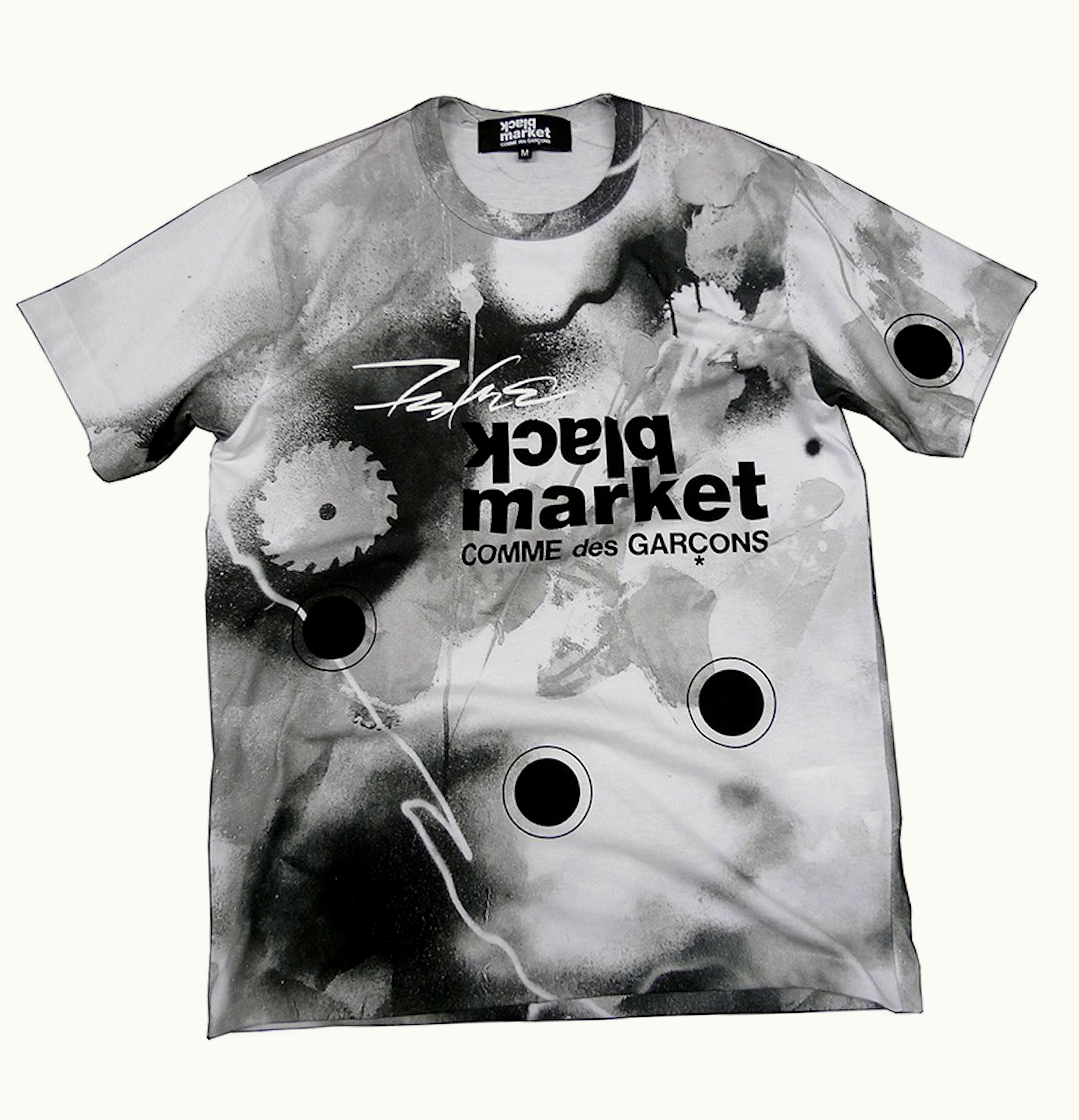Comme Des Garçons Comme des Garcons x Futura 2000 Black Market Tee Grey