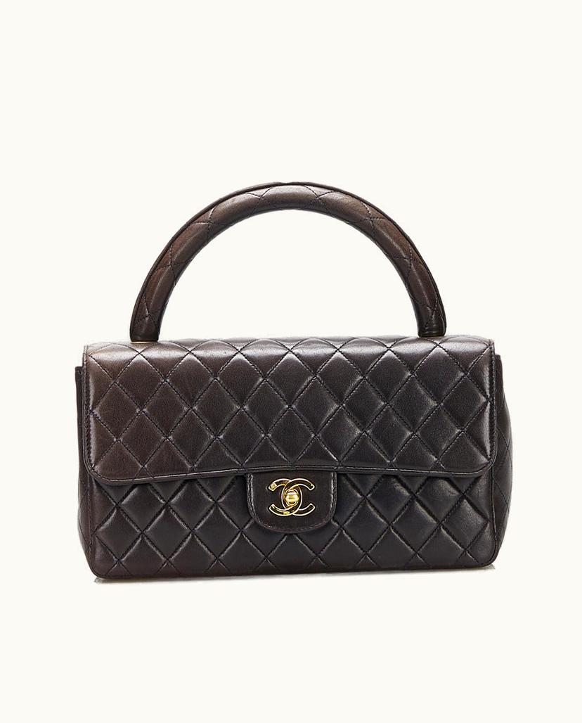 Chanel Chanel Medium Classic Lambskin Kelly Flap Handbag Black